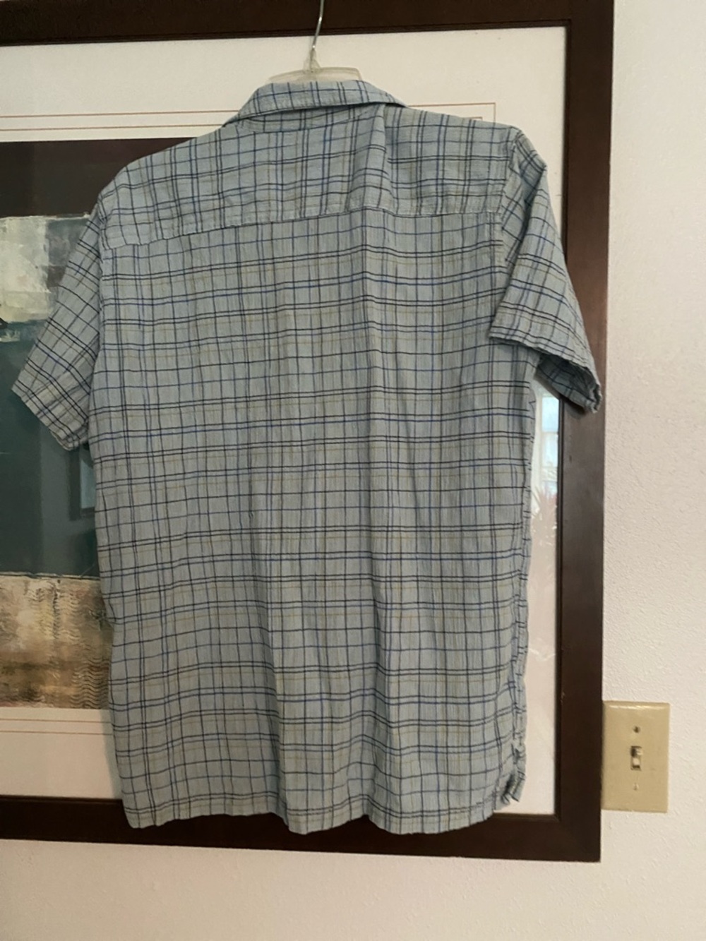 Patagonia Light Blue Plaid Short-Sleeve Button-Down Shirt - Picture 4 of 4